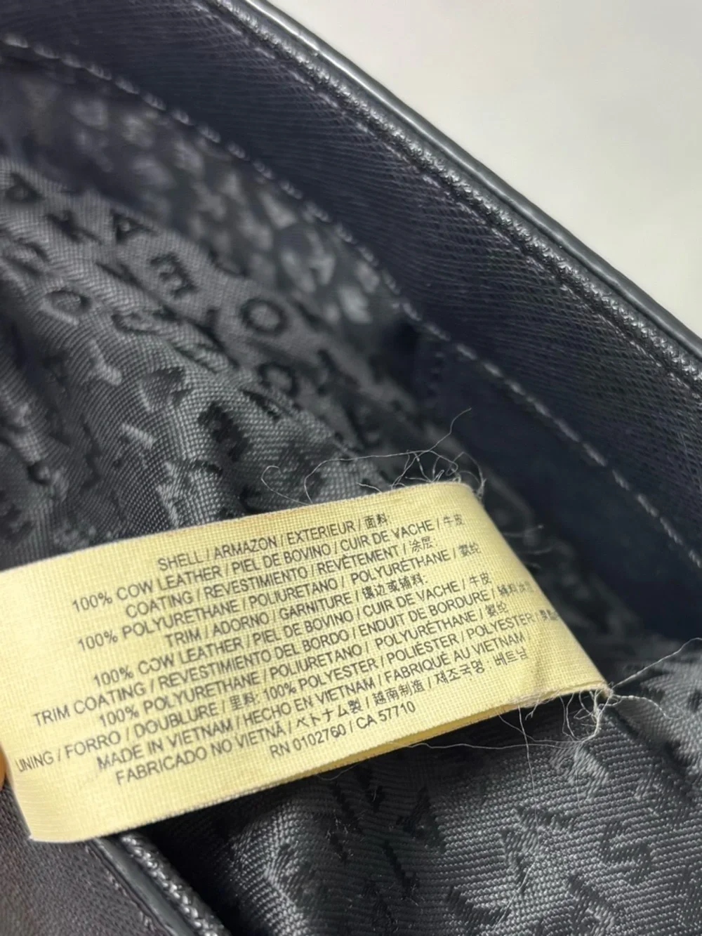 Kate Spade New York  Leather Cow Black Saffiano Tote with Gold Plaque‎